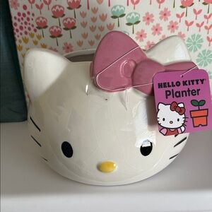 Sanrio Hello Kitty Pink and White Planter